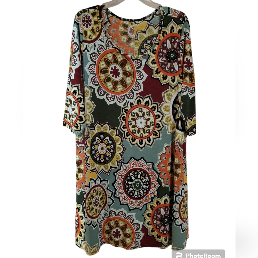 Women's mandala tunic dress